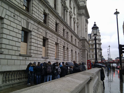 Student-Protest-Tour Tourist View the Historic Site of the Battle of the Treasury